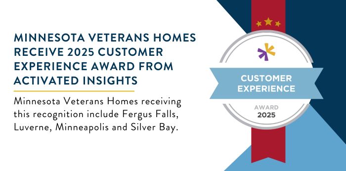 Feature image for Veterans Homes Receive Customer Experience Award