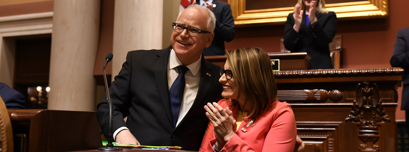 Governor Walz and Lt. Governor Flanagan