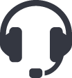 Customer service headset icon Customer service headset icon